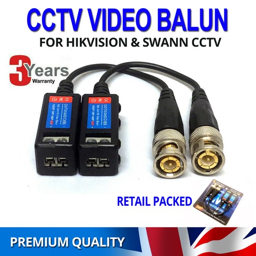 Cctv video balun bnc plug - cctv,