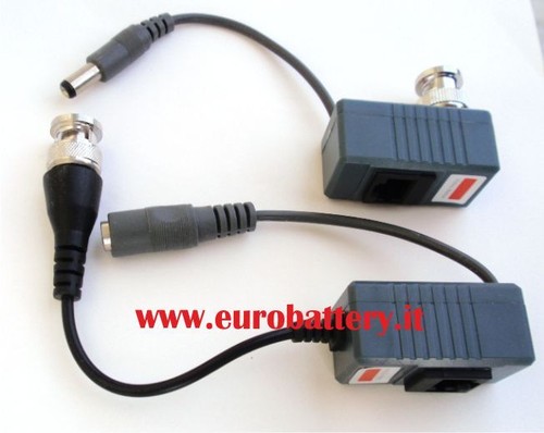 Coppia balun video alimentato - coppia,