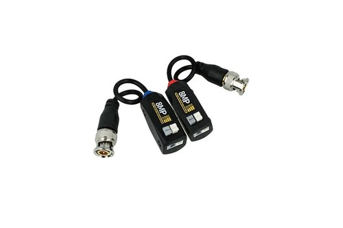 Balun video 8mp bnc maschio - video,