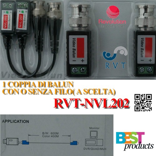 Balun video cavo - video, cat5