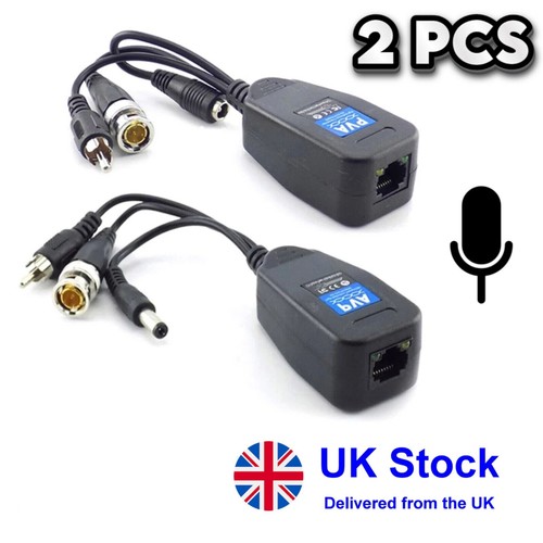 Adattatore microfono cctv - 2x,